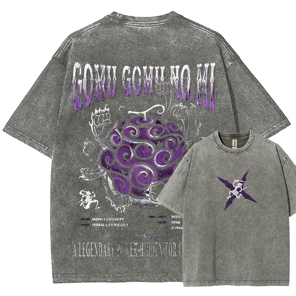 One Piece Devil Fruit | Unisex Fit Washed T-Shirt 2511018868