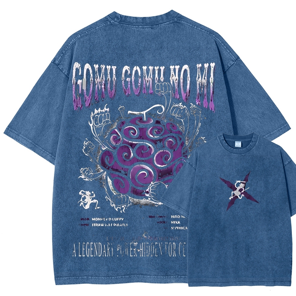 One Piece Devil Fruit | Unisex Fit Washed T-Shirt 2511018868