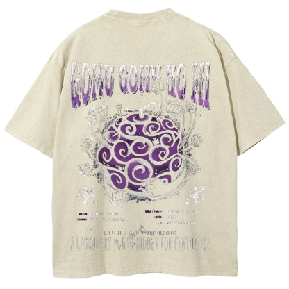 One Piece Devil Fruit | Unisex Fit Washed T-Shirt 2511018868