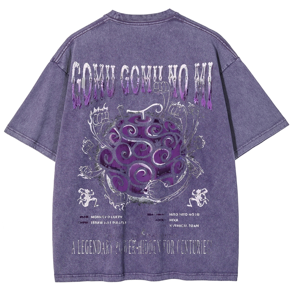 One Piece Devil Fruit | Unisex Fit Washed T-Shirt 2511018868