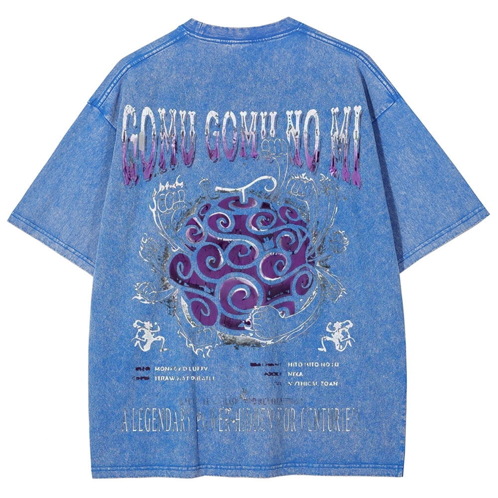 One Piece Devil Fruit | Unisex Fit Washed T-Shirt 2511018868