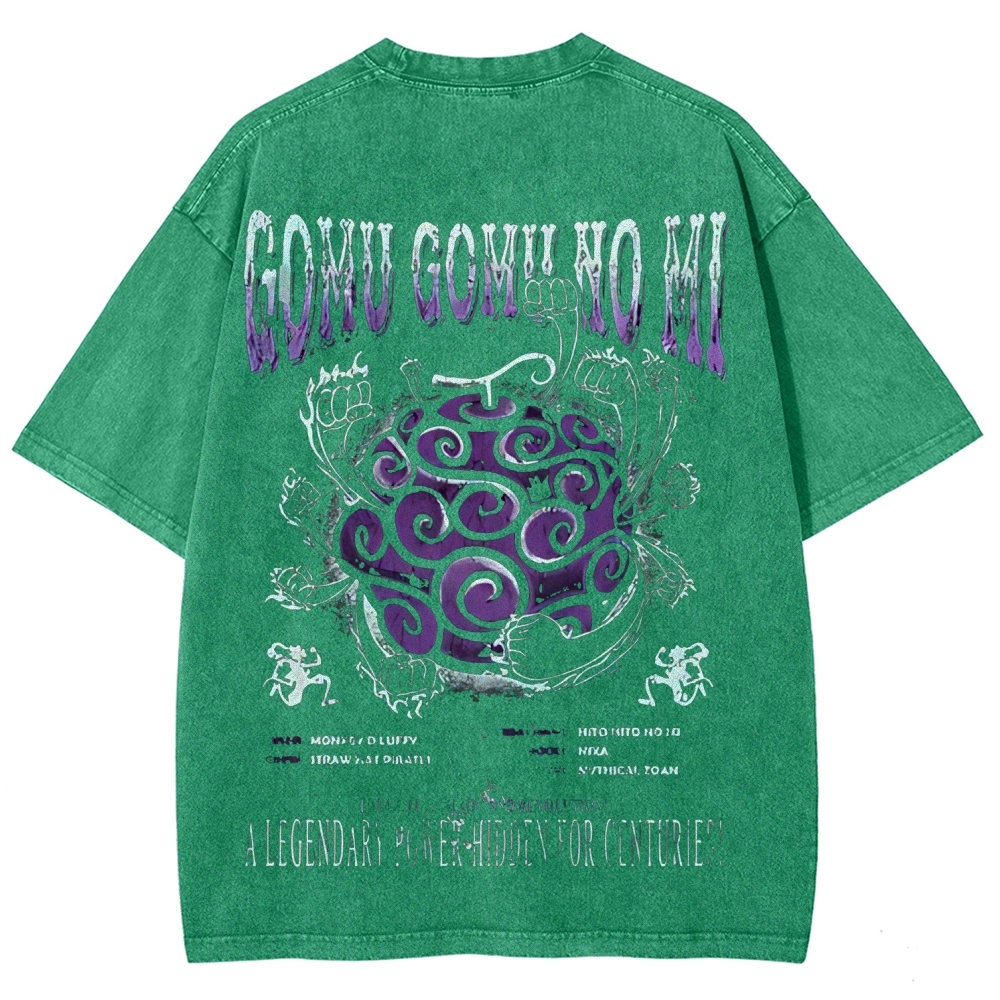 One Piece Devil Fruit | Unisex Fit Washed T-Shirt 2511018868