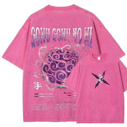 One Piece Devil Fruit | Unisex Fit Washed T-Shirt 2511018868