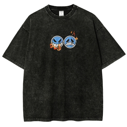 One Piece Devil Fruit | Unisex Fit Washed T-Shirt 2511018869