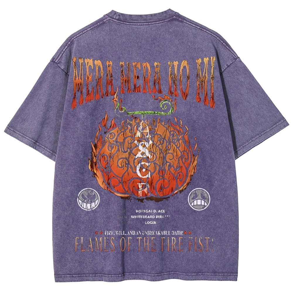 One Piece Devil Fruit | Unisex Fit Washed T-Shirt 2511018869