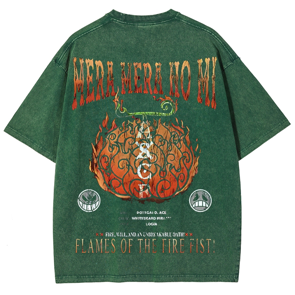One Piece Devil Fruit | Unisex Fit Washed T-Shirt 2511018869