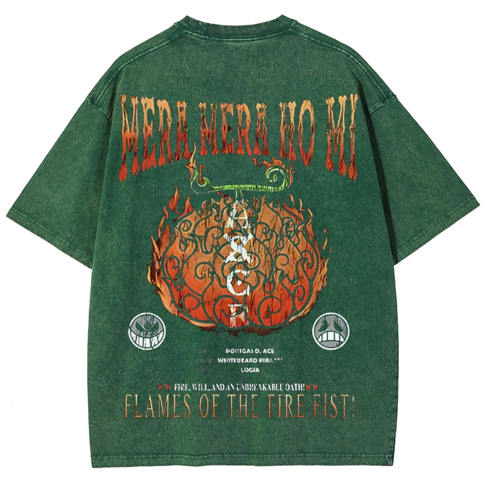 One Piece Devil Fruit | Unisex Fit Washed T-Shirt 2511018869