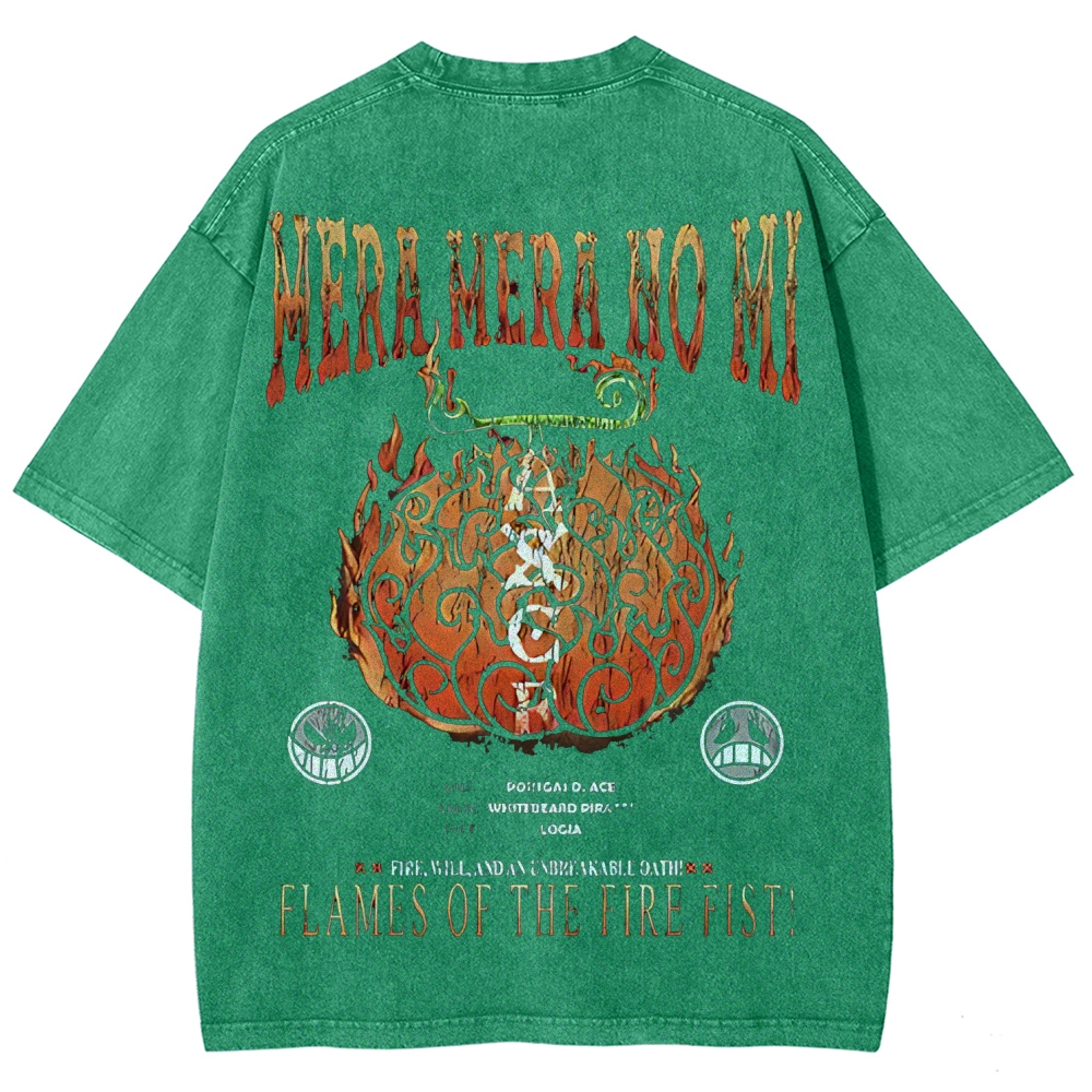One Piece Devil Fruit | Unisex Fit Washed T-Shirt 2511018869
