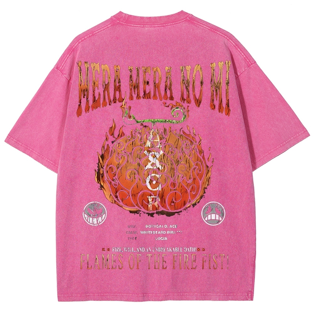 One Piece Devil Fruit | Unisex Fit Washed T-Shirt 2511018869