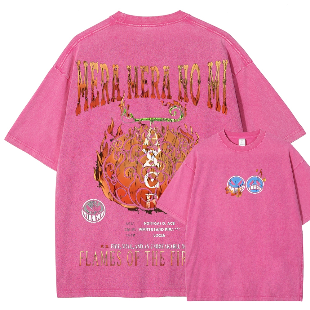 One Piece Devil Fruit | Unisex Fit Washed T-Shirt 2511018869