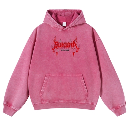 Jujutsu Kaisen Sukuna | Casual Washed Hoodie 2511022453