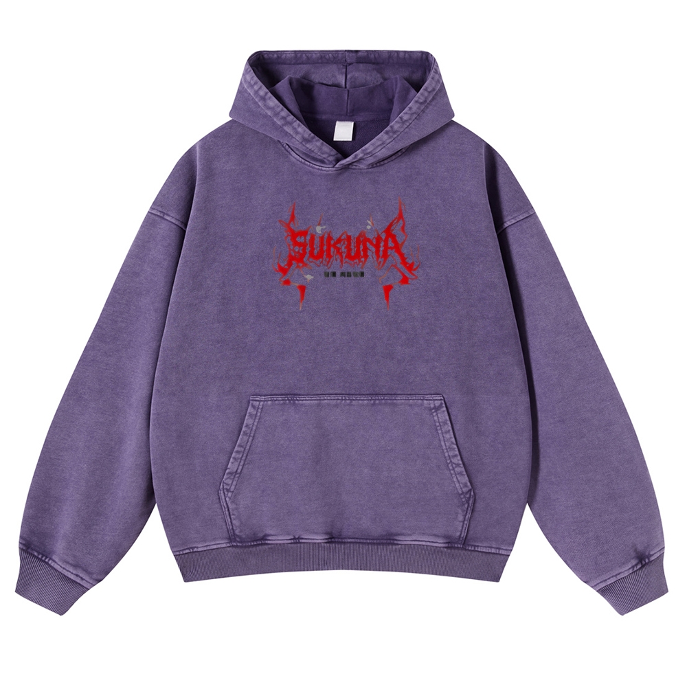 Jujutsu Kaisen Sukuna | Casual Washed Hoodie 2511022453