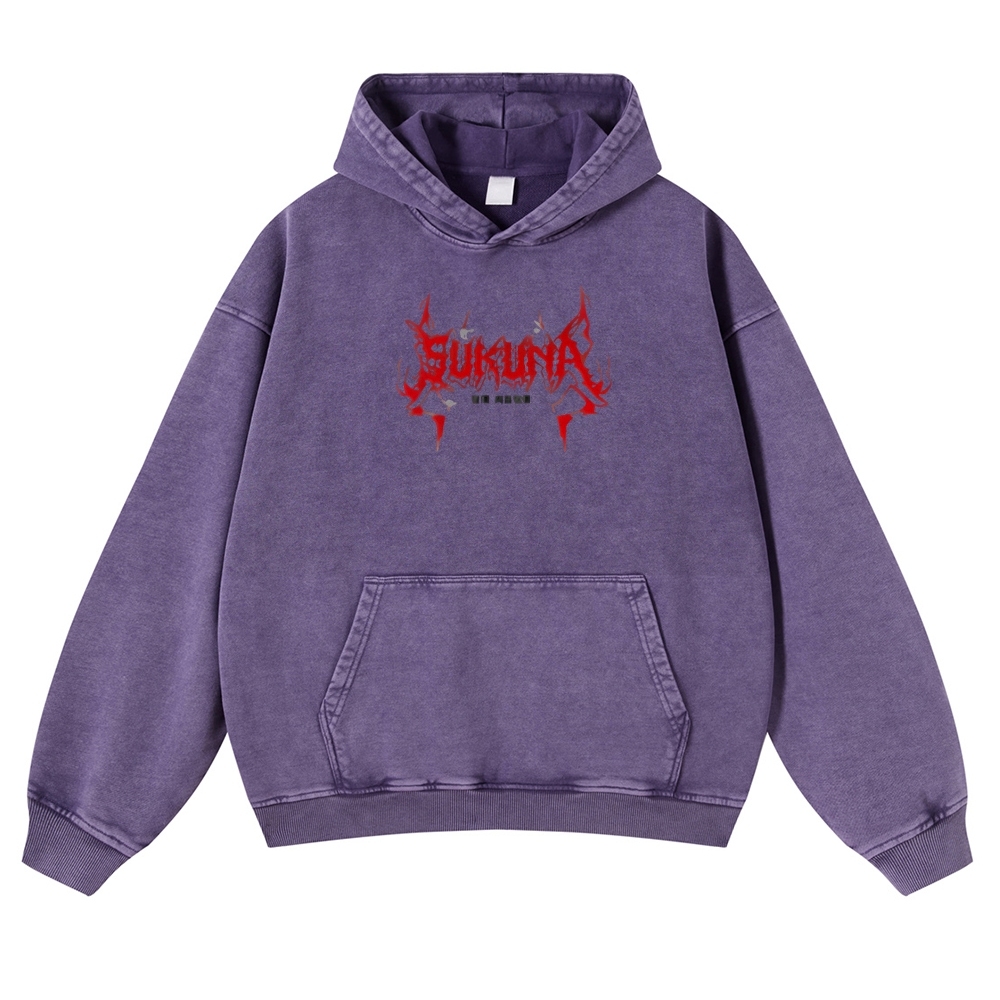 Jujutsu Kaisen Sukuna | Casual Washed Hoodie 2511022453