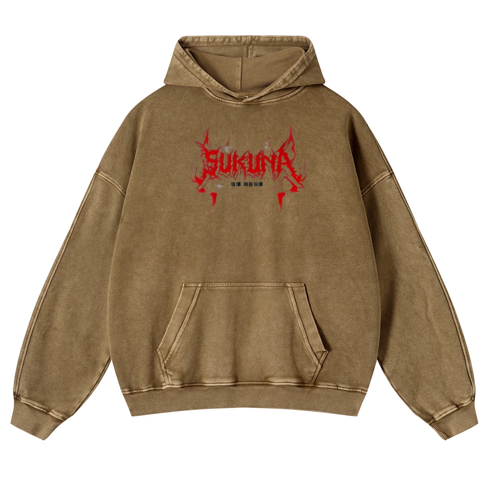 Jujutsu Kaisen Sukuna | Casual Washed Hoodie 2511022453