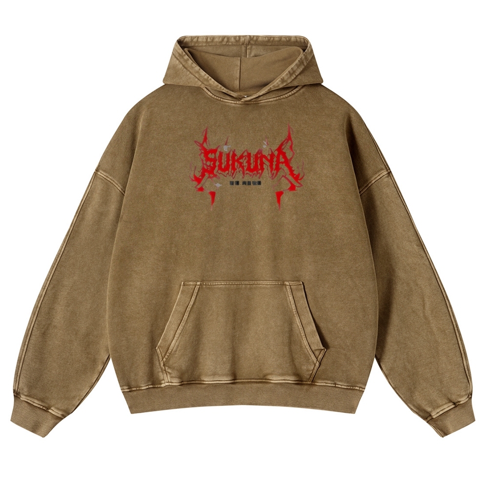 Jujutsu Kaisen Sukuna | Casual Washed Hoodie 2511022453
