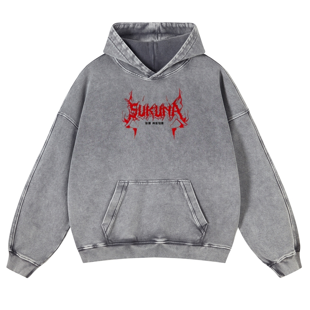 Jujutsu Kaisen Sukuna | Casual Washed Hoodie 2511022453