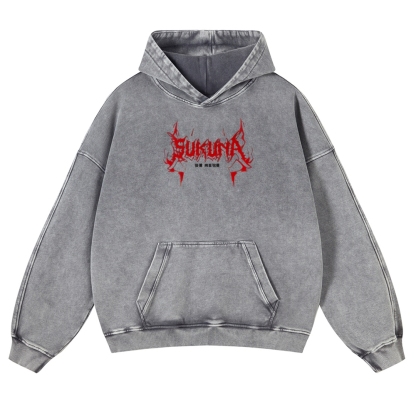 Jujutsu Kaisen Sukuna | Casual Washed Hoodie 2511022453