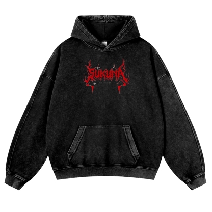 Jujutsu Kaisen Sukuna | Casual Washed Hoodie 2511022453