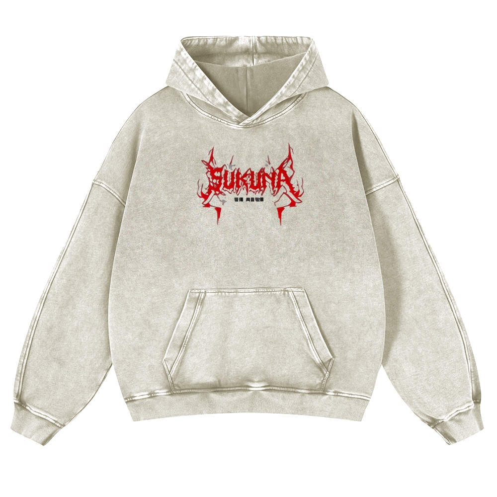 Jujutsu Kaisen Sukuna | Casual Washed Hoodie 2511022453