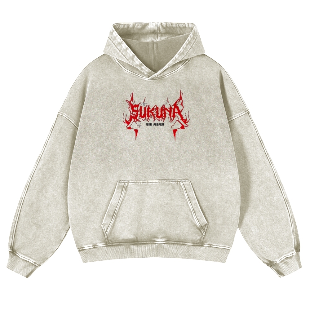Jujutsu Kaisen Sukuna | Casual Washed Hoodie 2511022453
