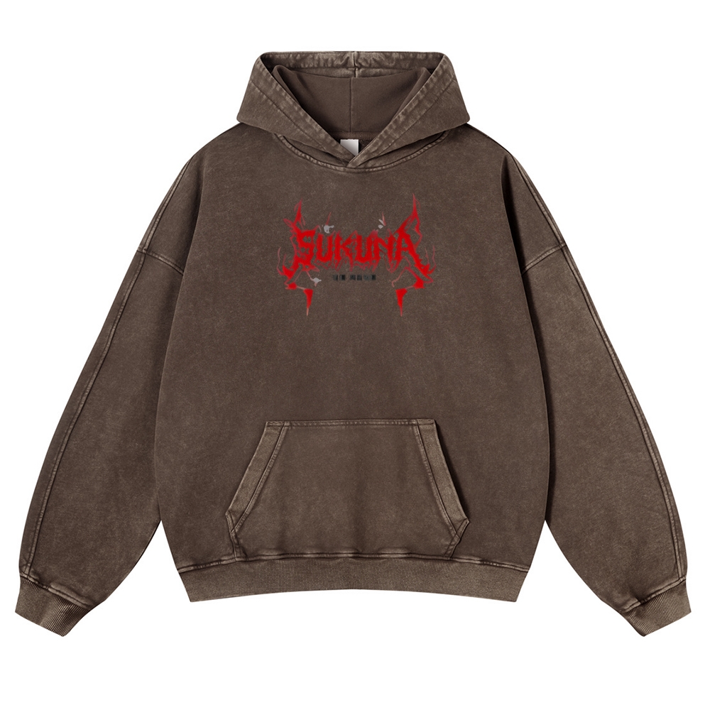 Jujutsu Kaisen Sukuna | Casual Washed Hoodie 2511022453