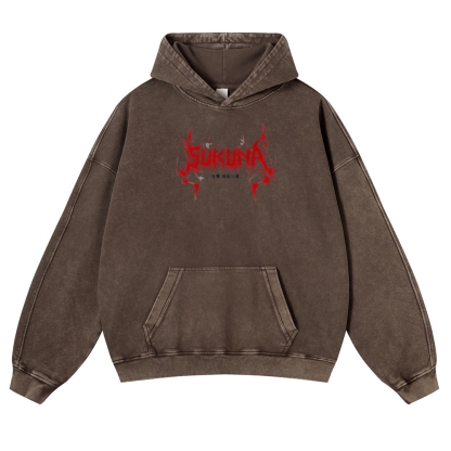 Jujutsu Kaisen Sukuna | Casual Washed Hoodie 2511022453