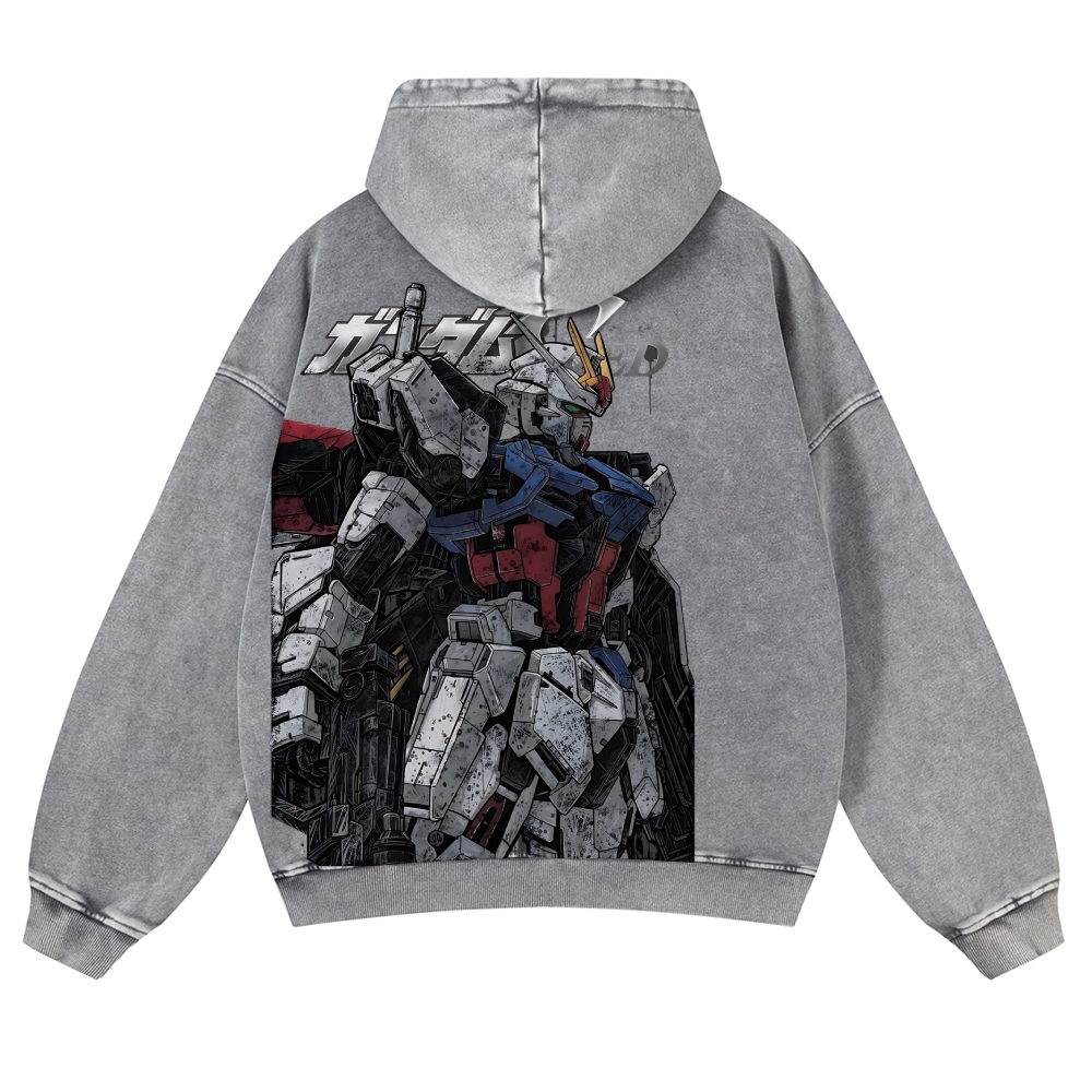 Gundam | Casual Washed Hoodie 2511028639
