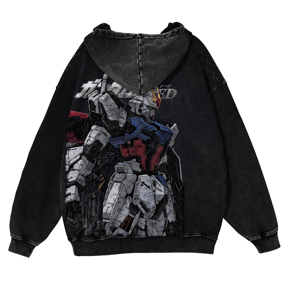 Gundam | Casual Washed Hoodie 2511028639