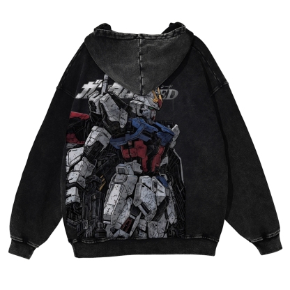 Gundam | Casual Washed Hoodie 2511028639