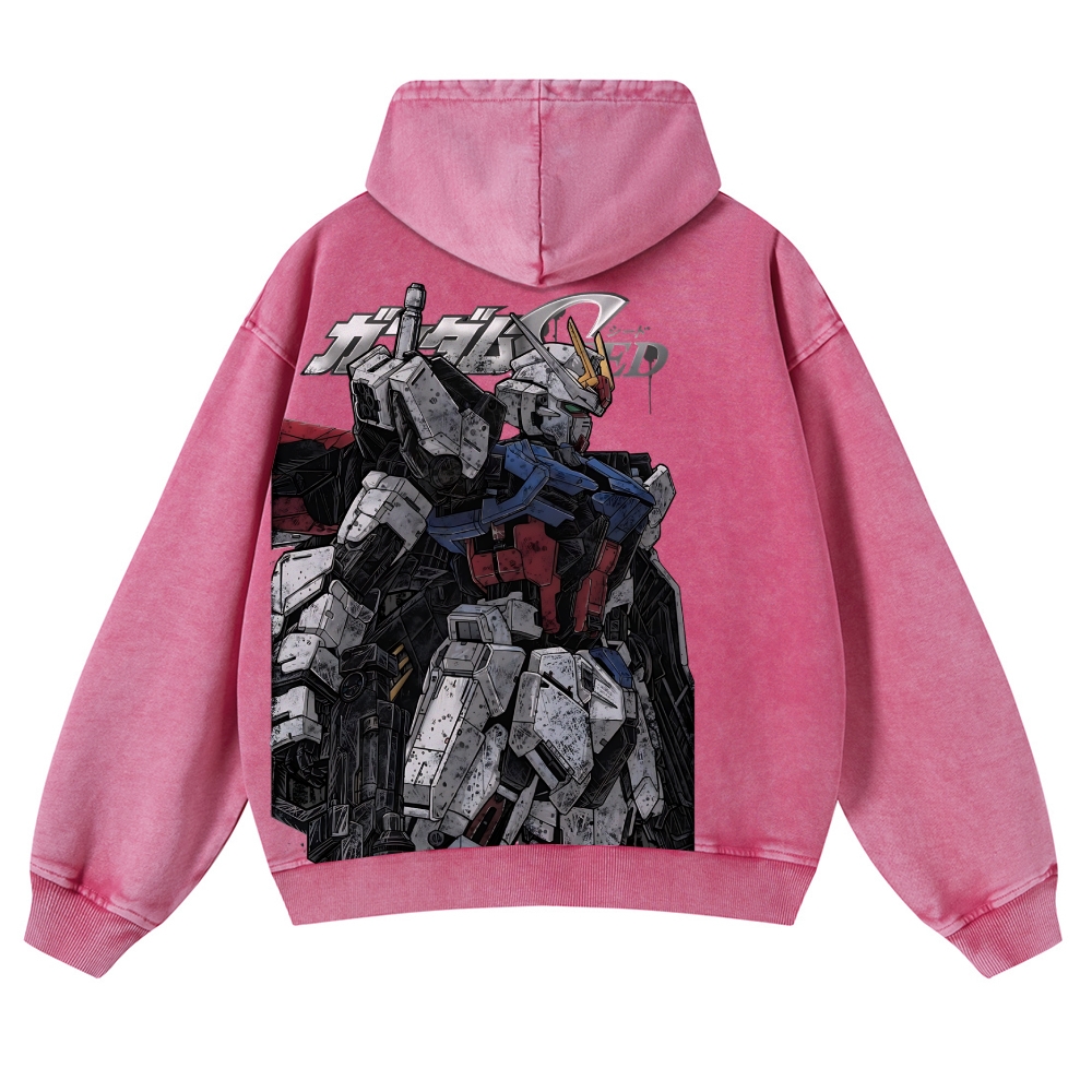 Gundam | Casual Washed Hoodie 2511028639