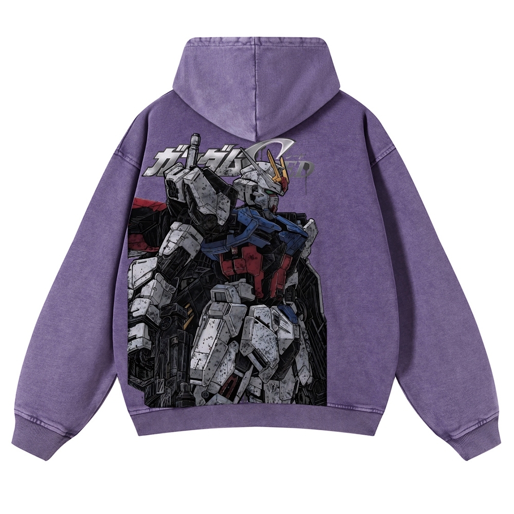 Gundam | Casual Washed Hoodie 2511028639