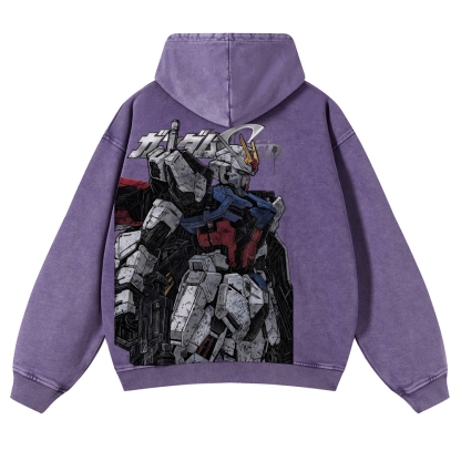 Gundam | Casual Washed Hoodie 2511028639