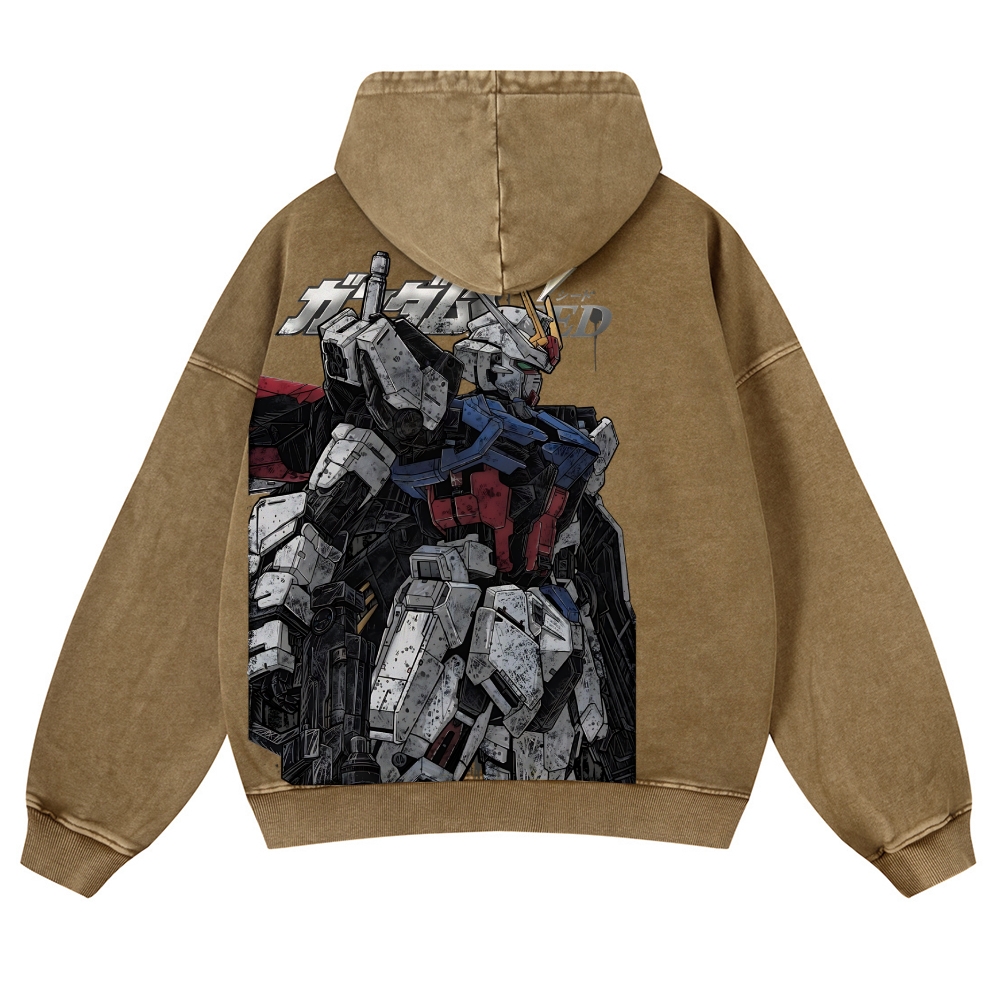 Gundam | Casual Washed Hoodie 2511028639