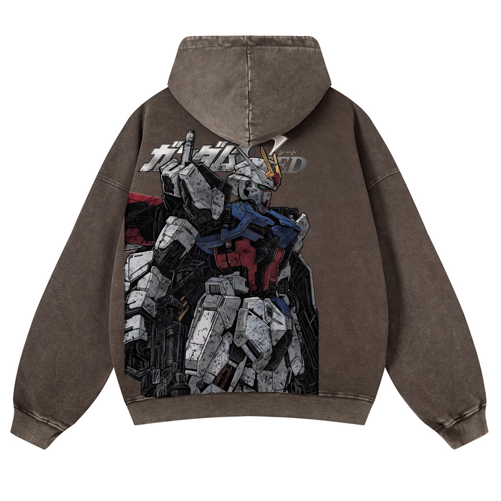 Gundam | Casual Washed Hoodie 2511028639