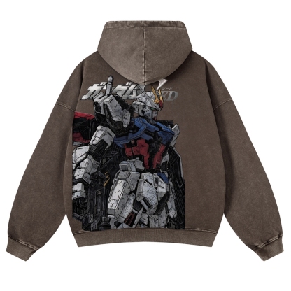 Gundam | Casual Washed Hoodie 2511028639