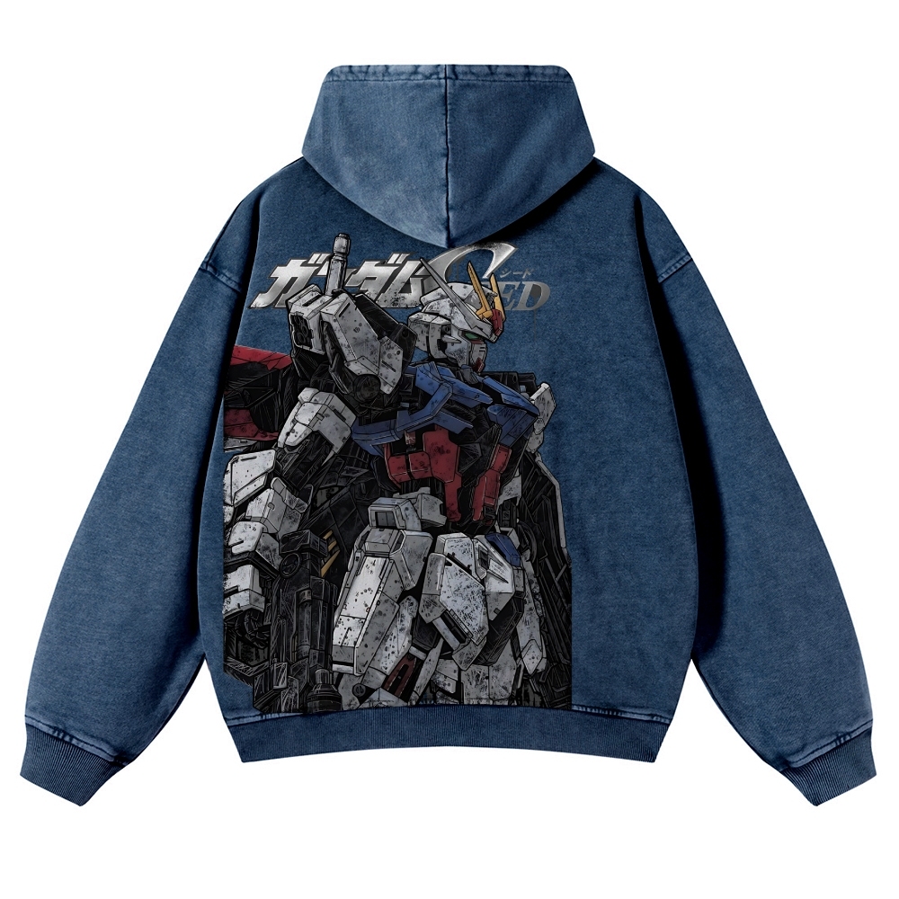 Gundam | Casual Washed Hoodie 2511028639