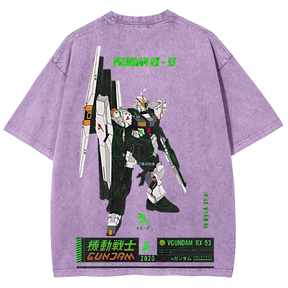 RX-93 V1 - Gundam | Unisex Fit Washed T-Shirt 2512000819