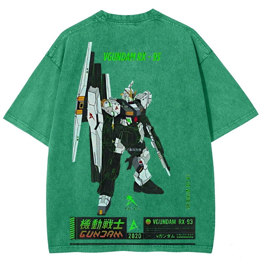 RX-93 V1 - Gundam | Unisex Fit Washed T-Shirt 2512000819