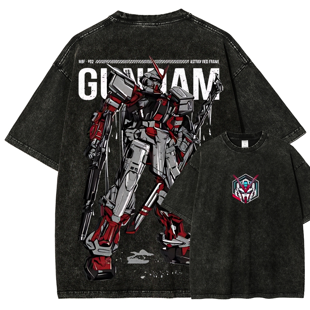 Gundam Astray Red Frame | Unisex Fit Washed T-Shirt 2512000824