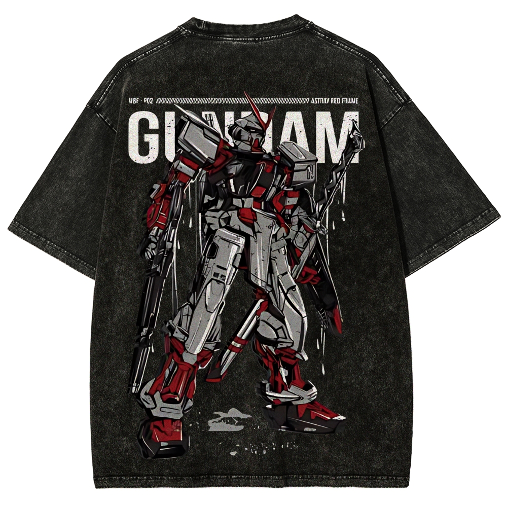 Gundam Astray Red Frame | Unisex Fit Washed T-Shirt 2512000824