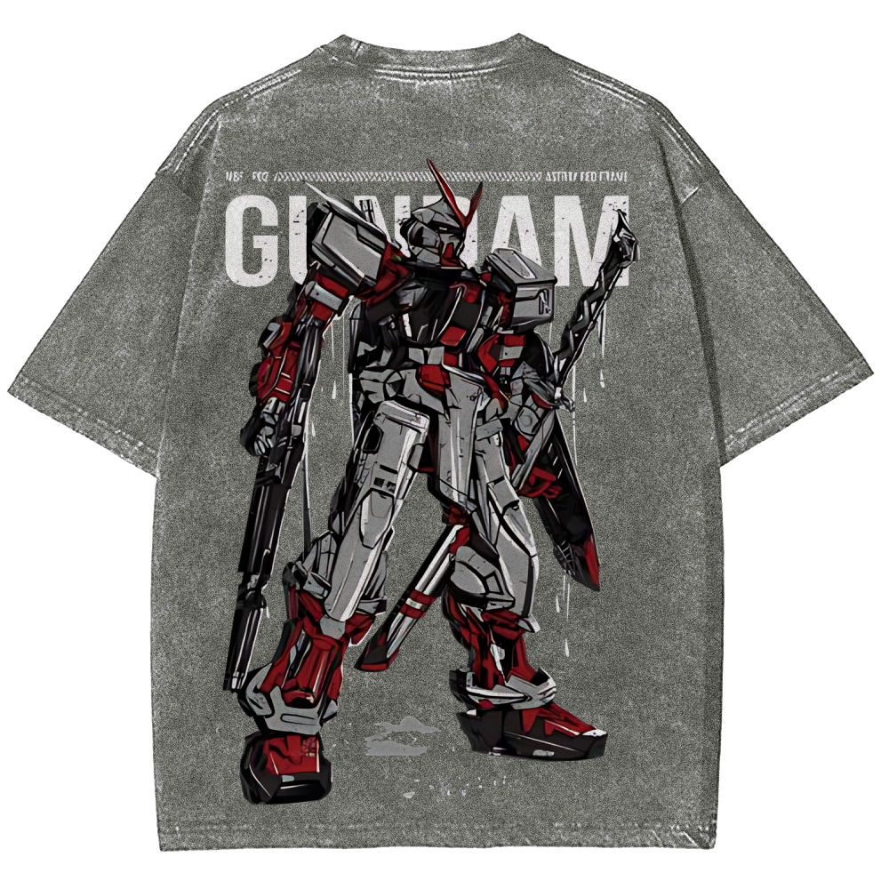 Gundam Astray Red Frame | Unisex Fit Washed T-Shirt 2512000824