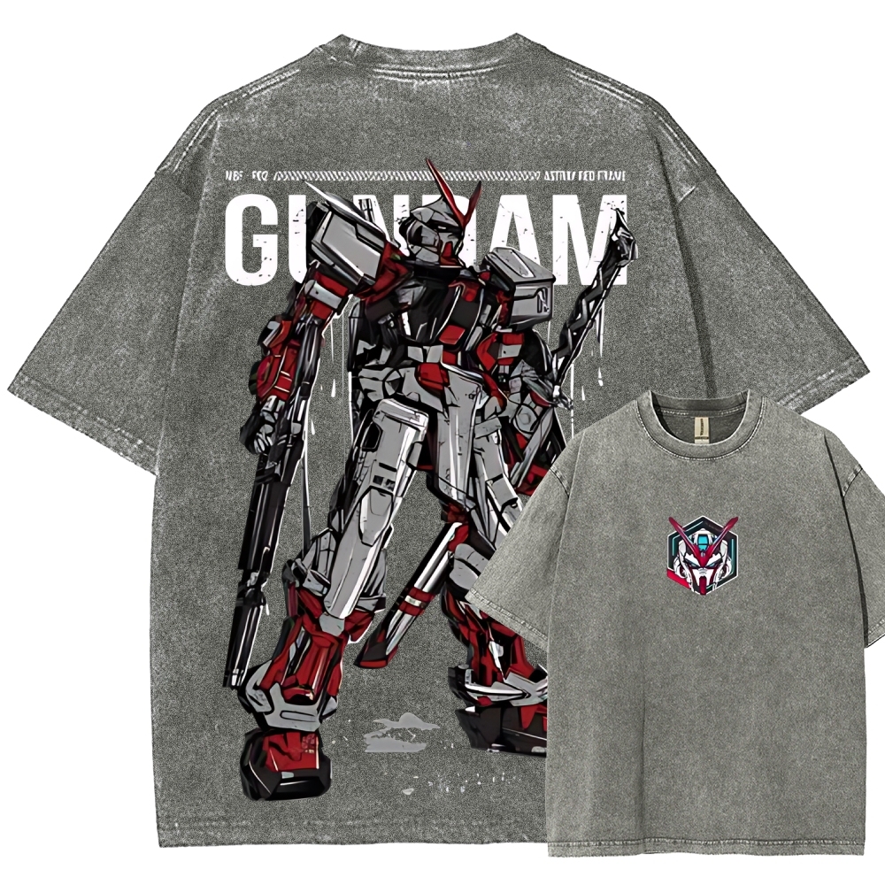 Gundam Astray Red Frame | Unisex Fit Washed T-Shirt 2512000824