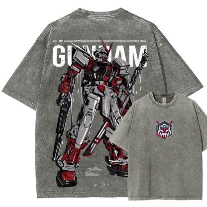 Gundam Astray Red Frame | Unisex Fit Washed T-Shirt 2512000824