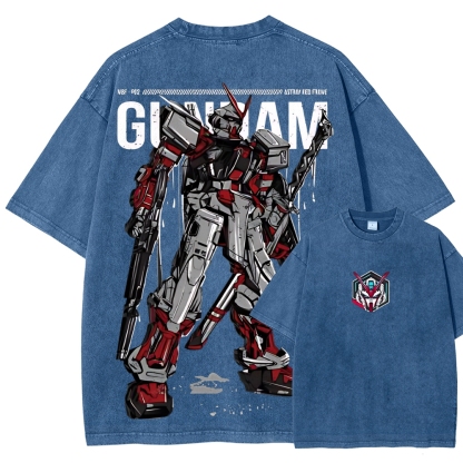 Gundam Astray Red Frame | Unisex Fit Washed T-Shirt 2512000824