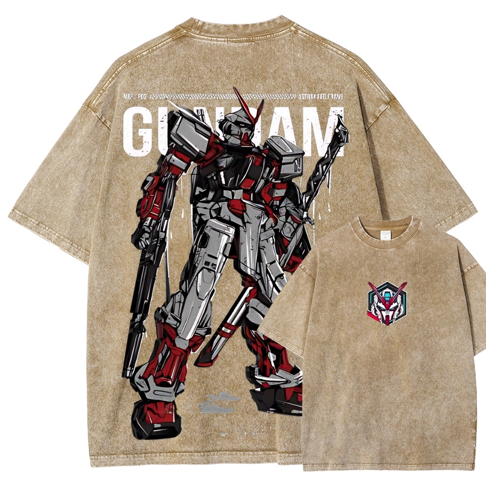 Gundam Astray Red Frame | Unisex Fit Washed T-Shirt 2512000824