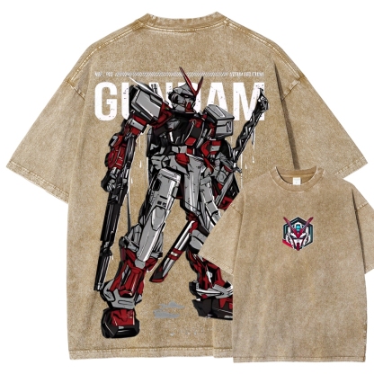 Gundam Astray Red Frame | Unisex Fit Washed T-Shirt 2512000824