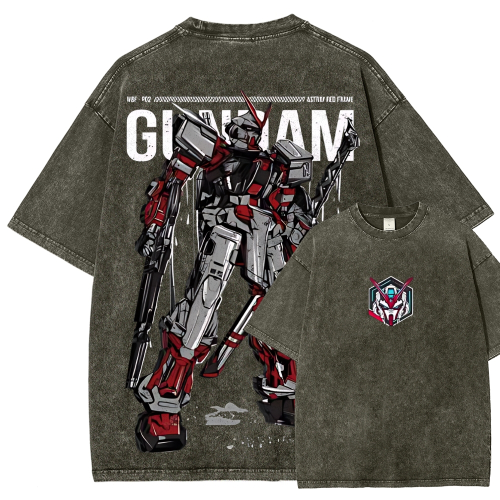 Gundam Astray Red Frame | Unisex Fit Washed T-Shirt 2512000824
