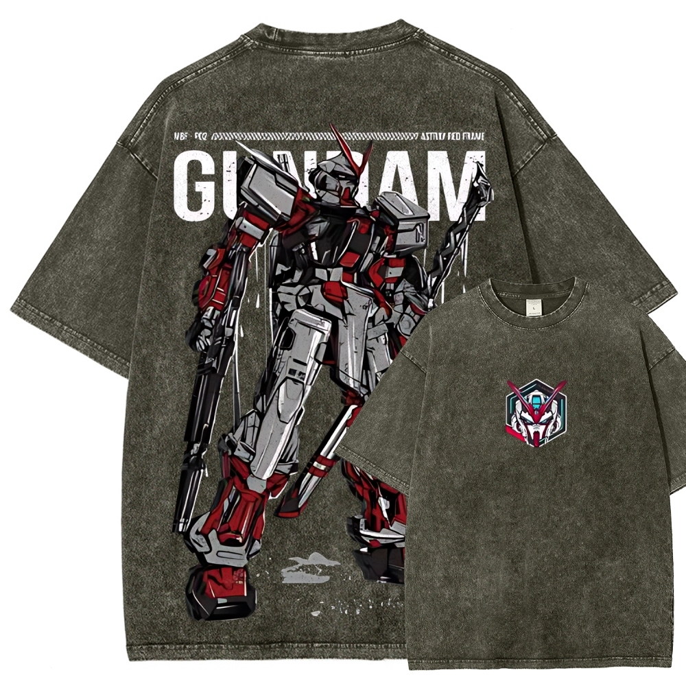 Gundam Astray Red Frame | Unisex Fit Washed T-Shirt 2512000824