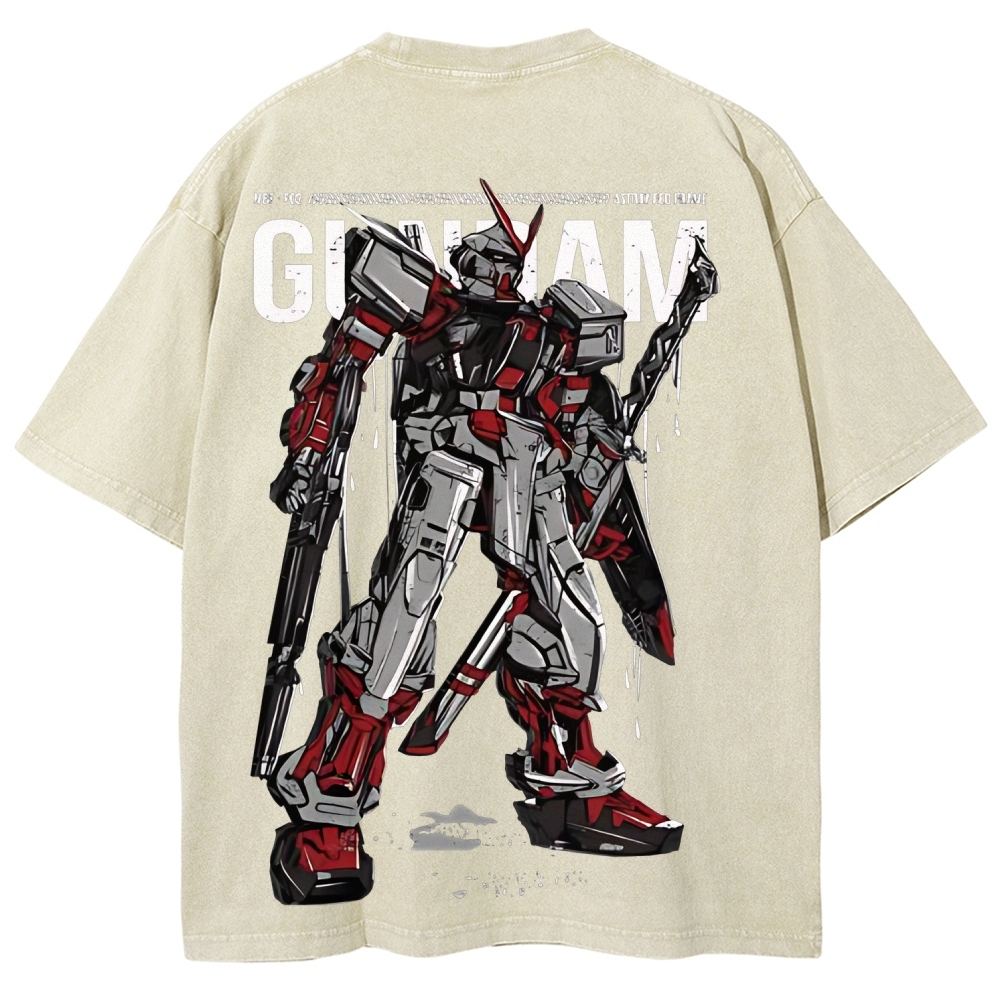 Gundam Astray Red Frame | Unisex Fit Washed T-Shirt 2512000824