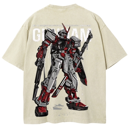 Gundam Astray Red Frame | Unisex Fit Washed T-Shirt 2512000824